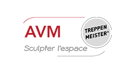 Logo AVM escaliers Treppen Meister, adhérent GEYVO IDF